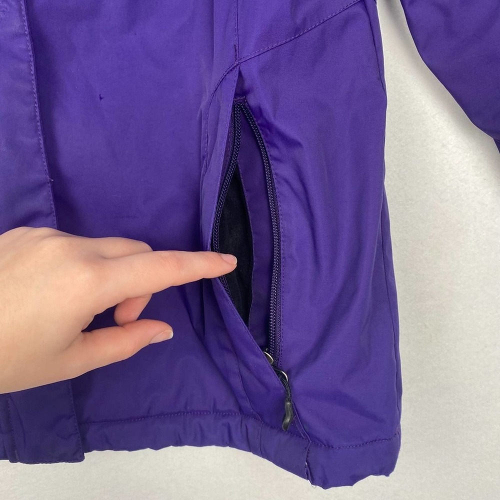 L.L.Bean Women's Small Purple Fleece Lined Hooded Zip Up Winter Jacket Coat‎ - Picture 12 of 14